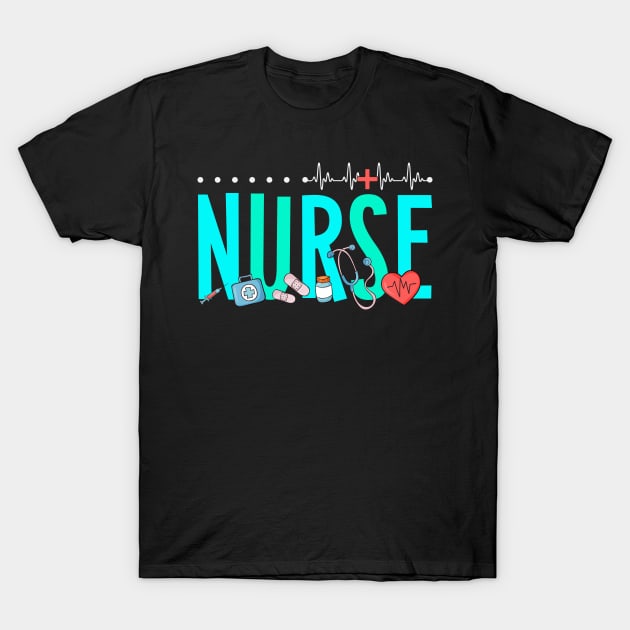 Nurse Day Appreciation Nurse Week For Women For Work T-Shirt by ARTBYHM